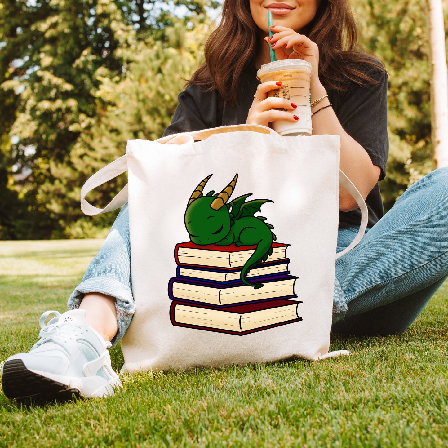 Blaze the Dragon Canvas Tote Bag