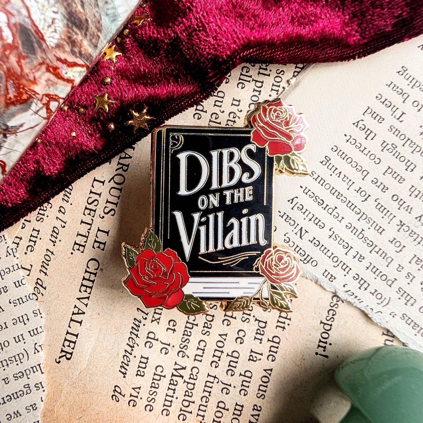Dibs on the Villain hard enamel pin