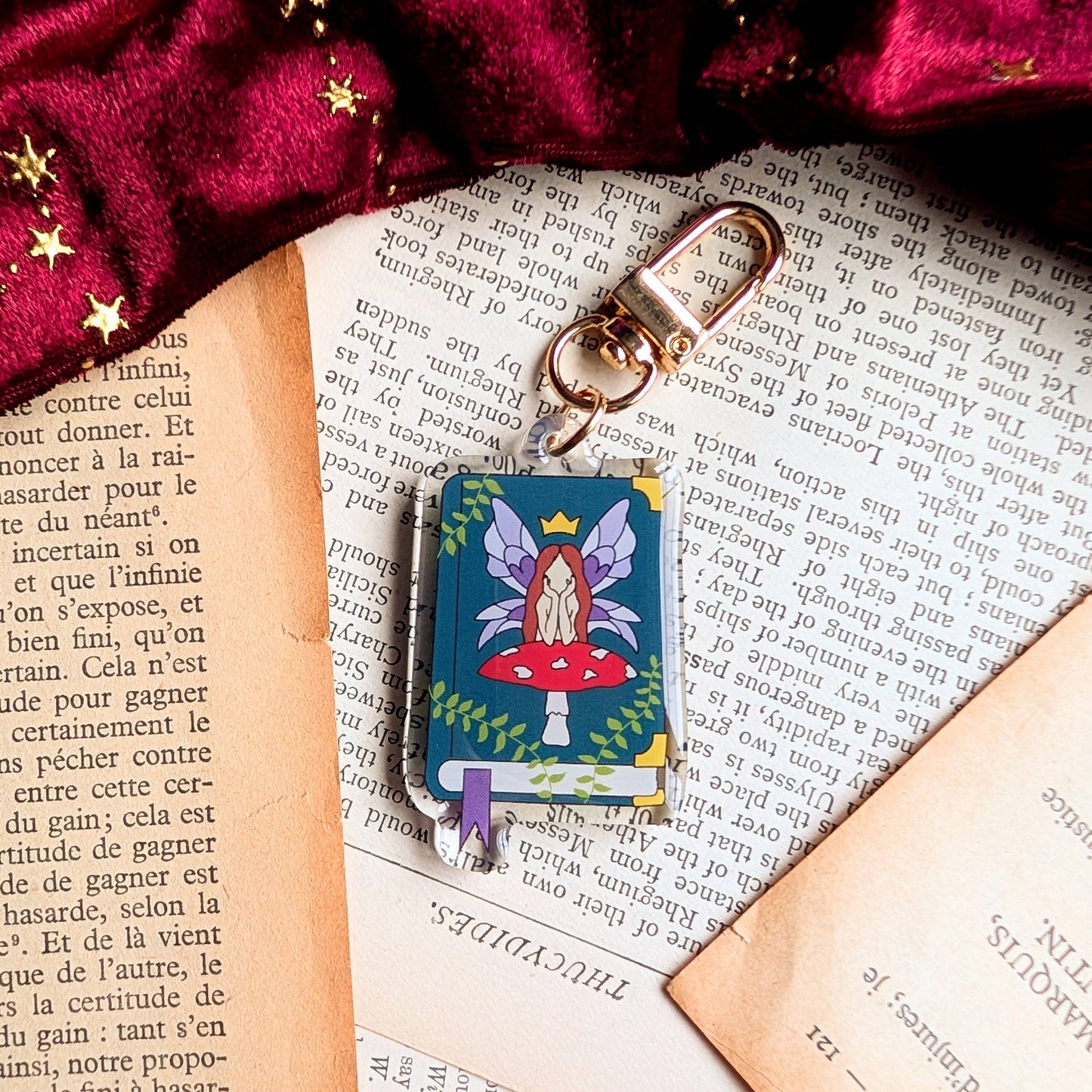 Fairy Book Acrylic Key-ring