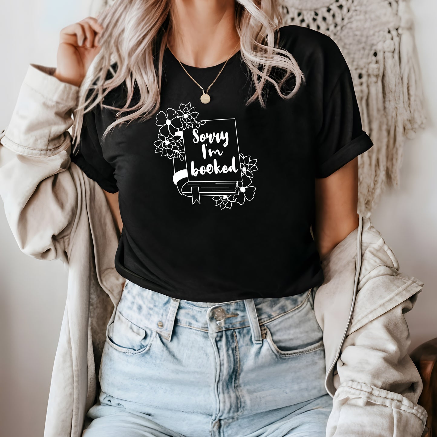 Simple sorry I'm booked Heavyweight Unisex Crewneck T-shirt