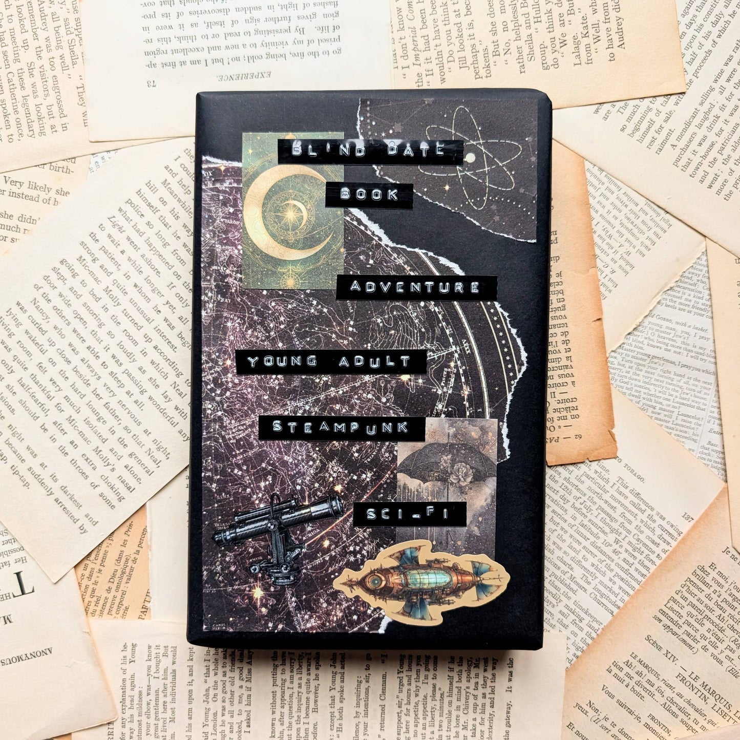 Blind Date Book- Steampunk Sci-fi vibes