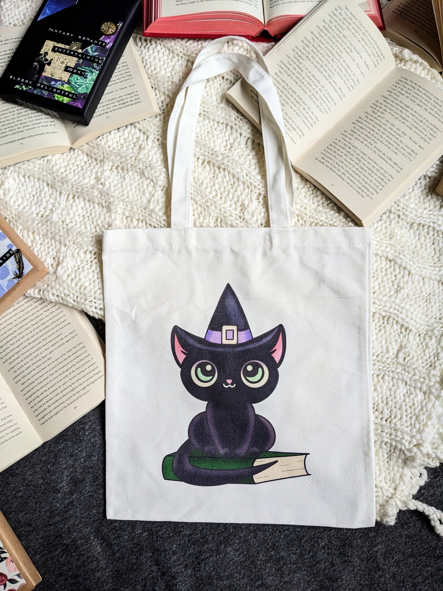 Shadow the Cat Canvas Tote Bag