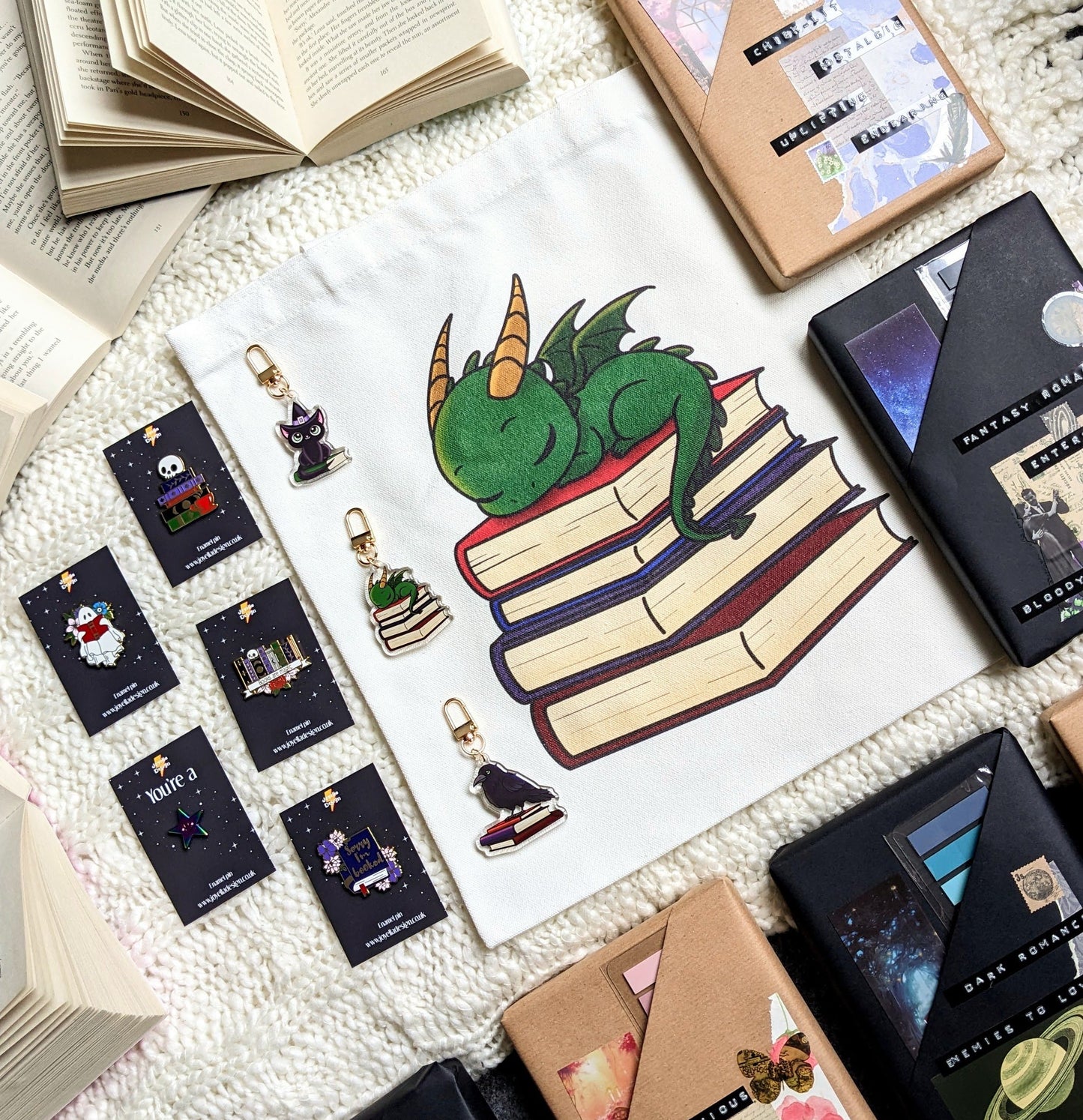 Blaze the Dragon Canvas Tote Bag