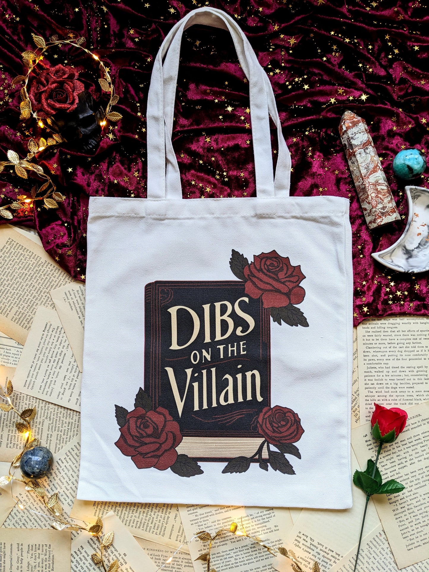 Dibs on the Villain Canvas Tote Bag