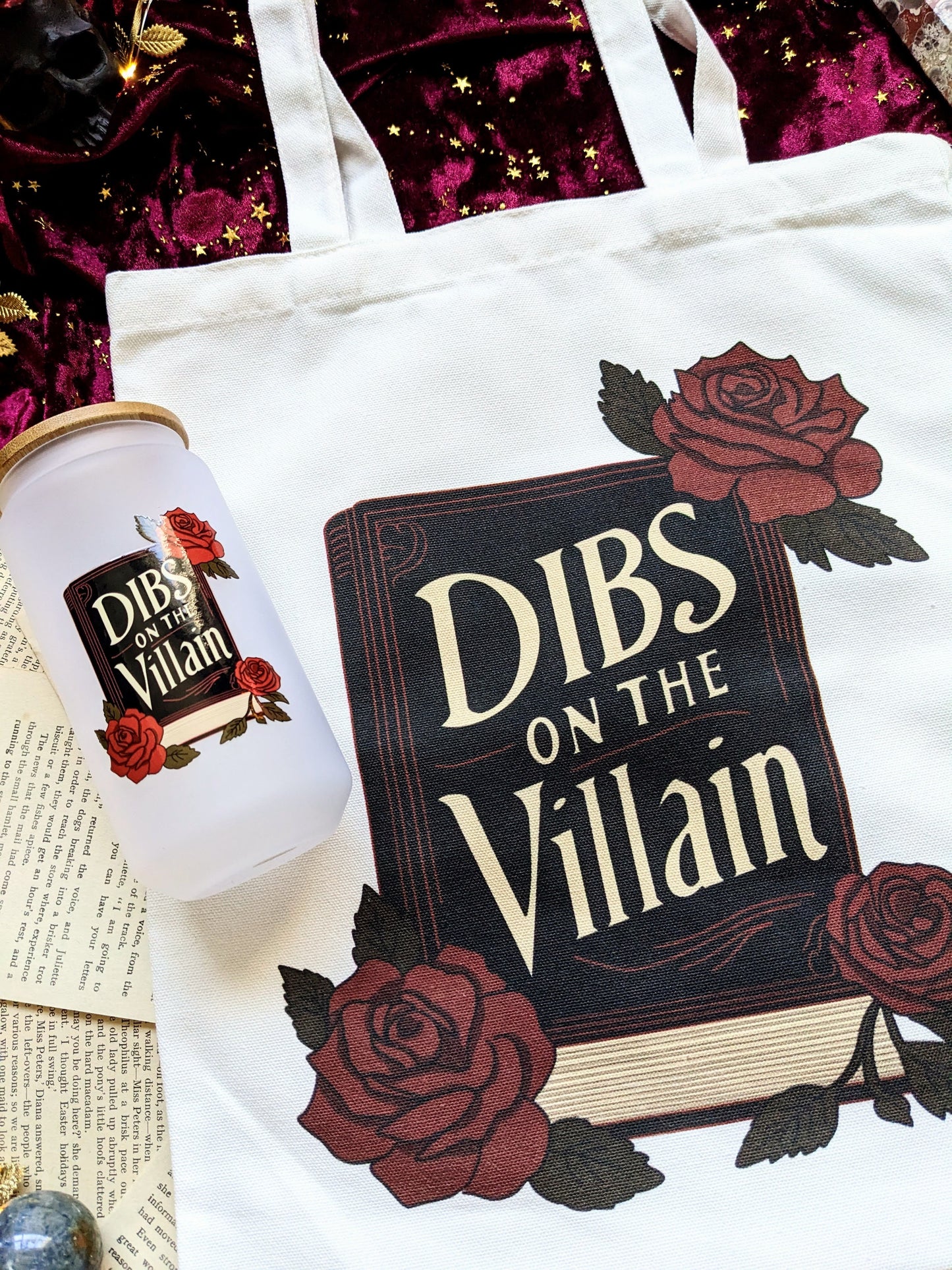 Dibs on the Villain Canvas Tote Bag