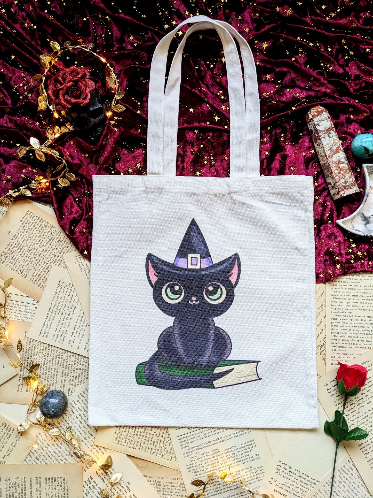Shadow the Cat Canvas Tote Bag