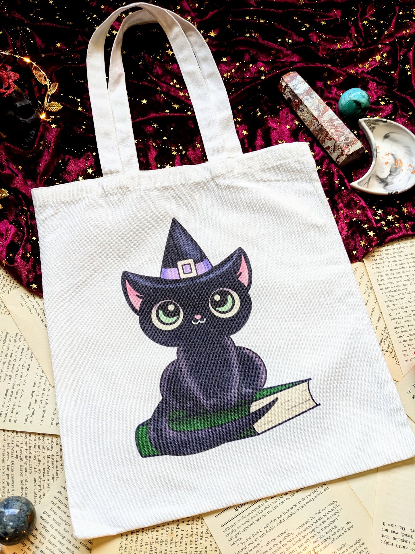 Shadow the Cat Canvas Tote Bag