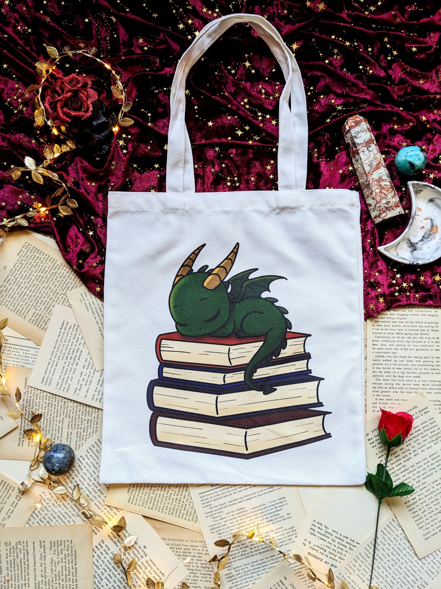Blaze the Dragon Canvas Tote Bag