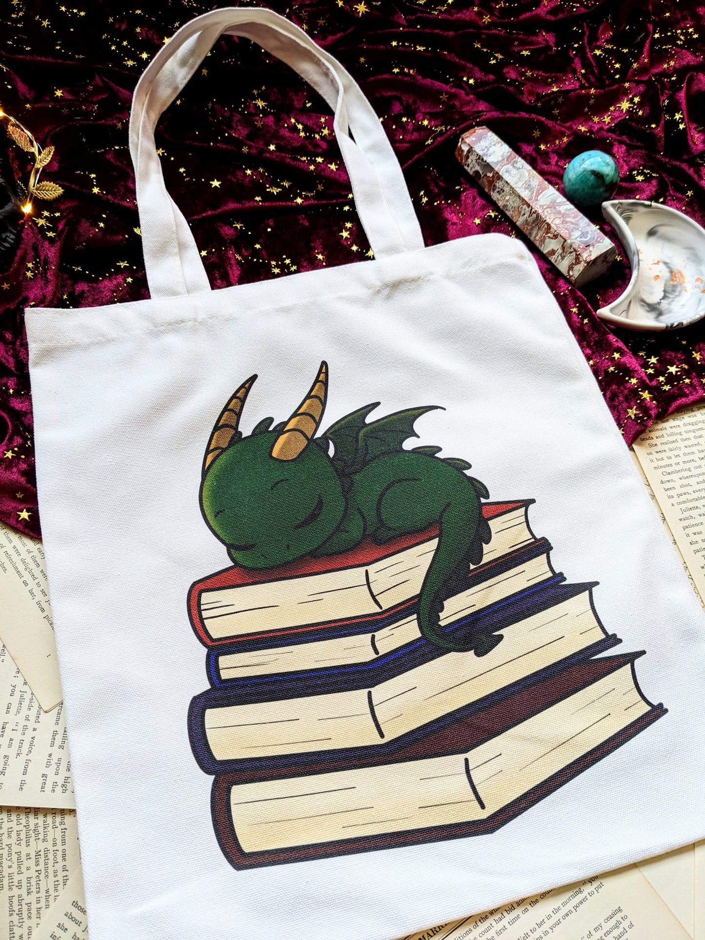 Blaze the Dragon Canvas Tote Bag