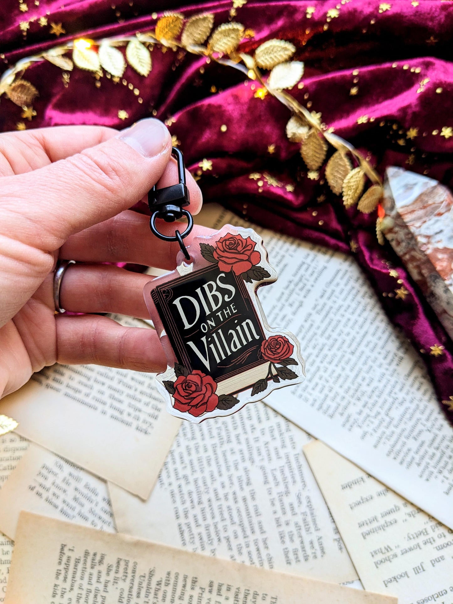 Dibs on the Villain Acrylic Key-ring