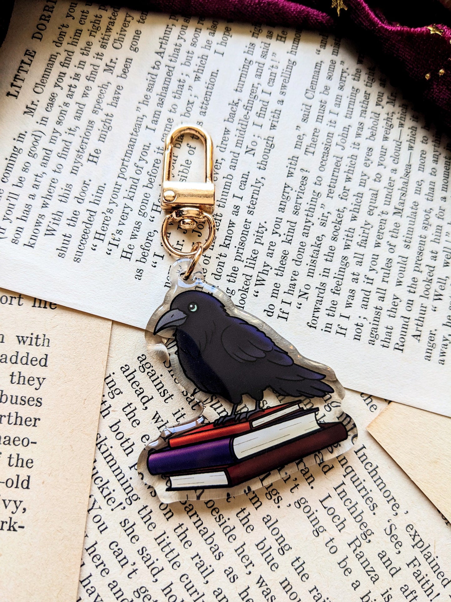 Poe the Raven Acrylic Key-ring