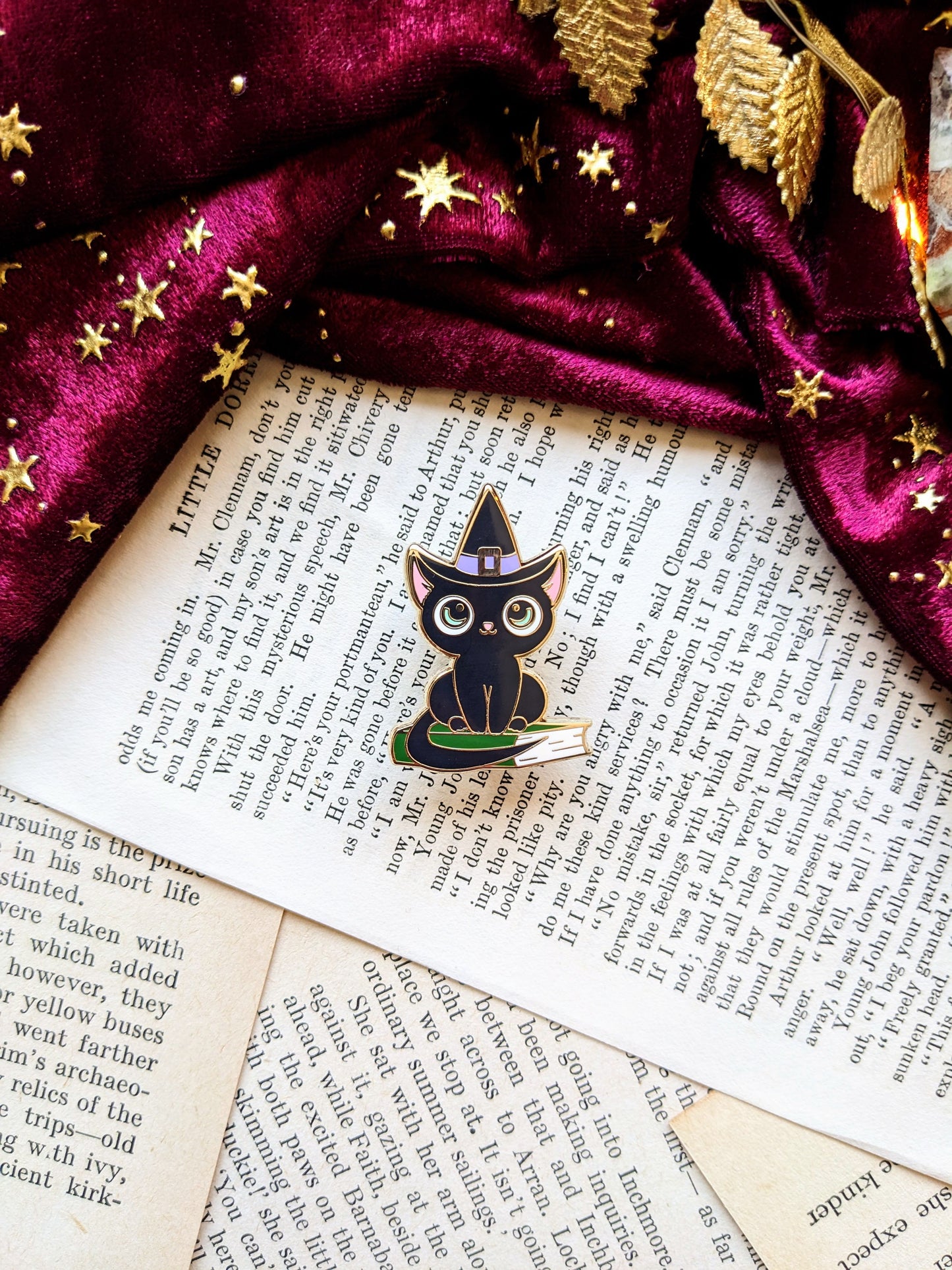 Shadow the Cat hard enamel pin