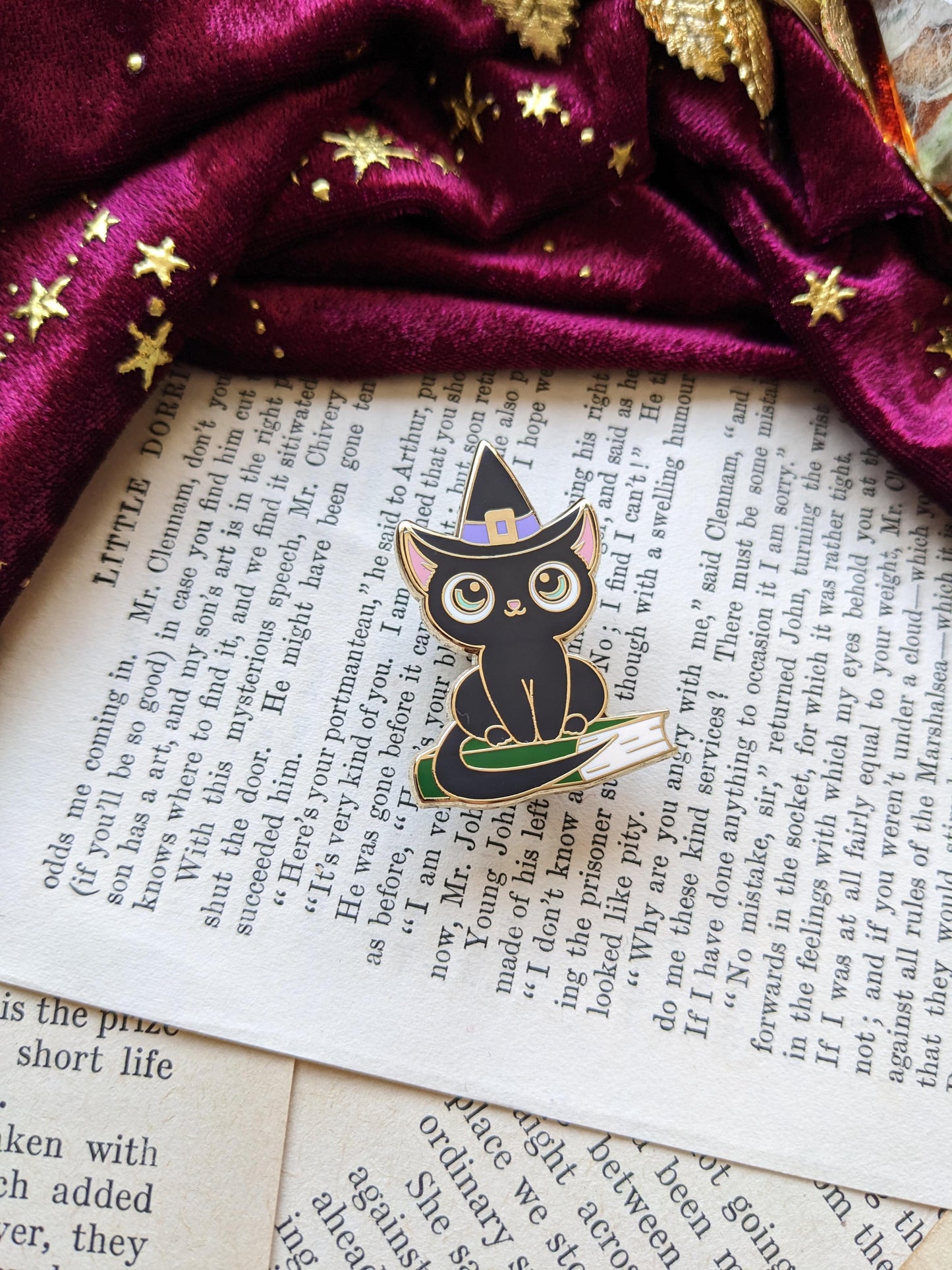 Shadow the Cat hard enamel pin