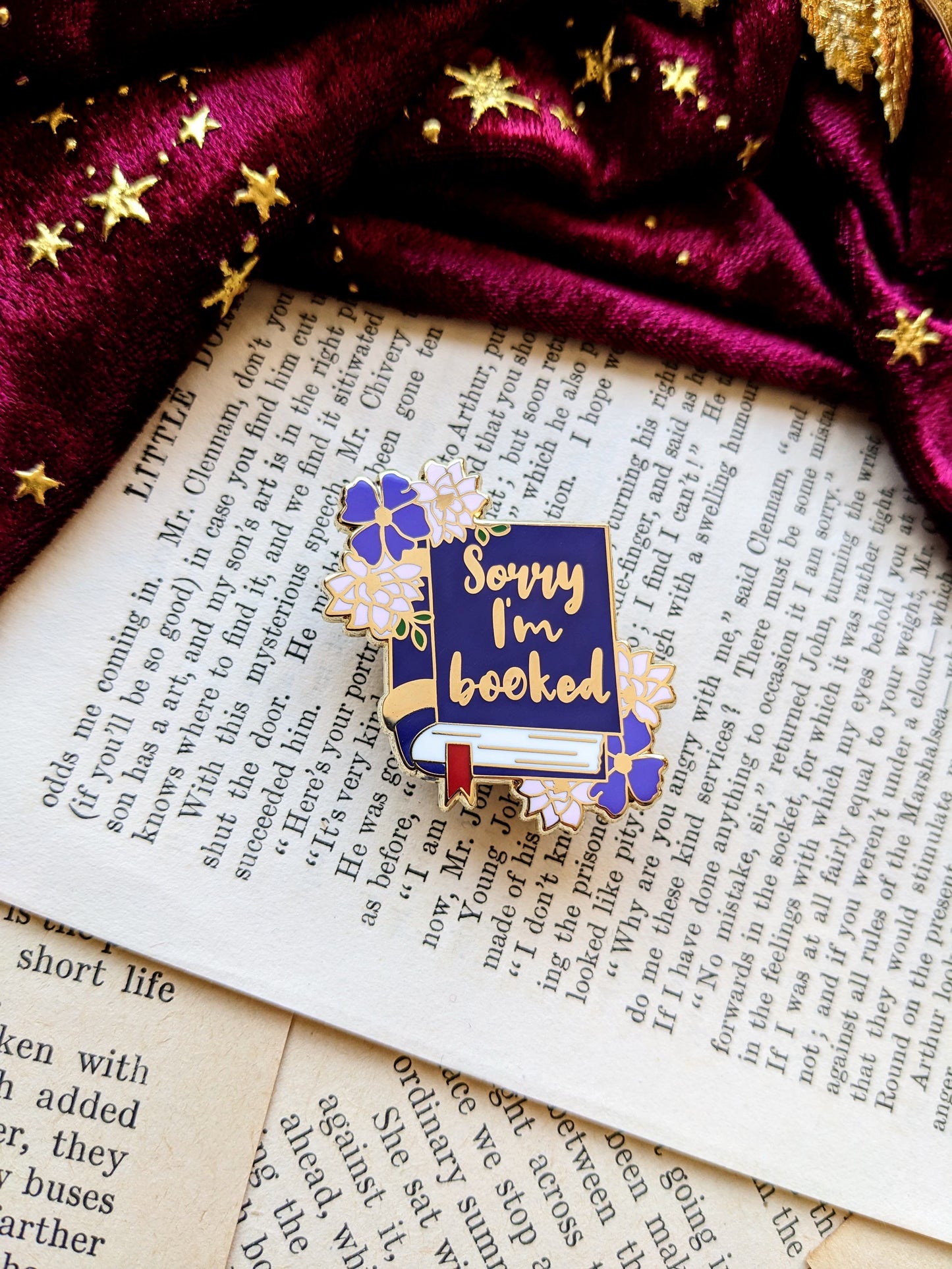Sorry I'm booked hard Enamel pin