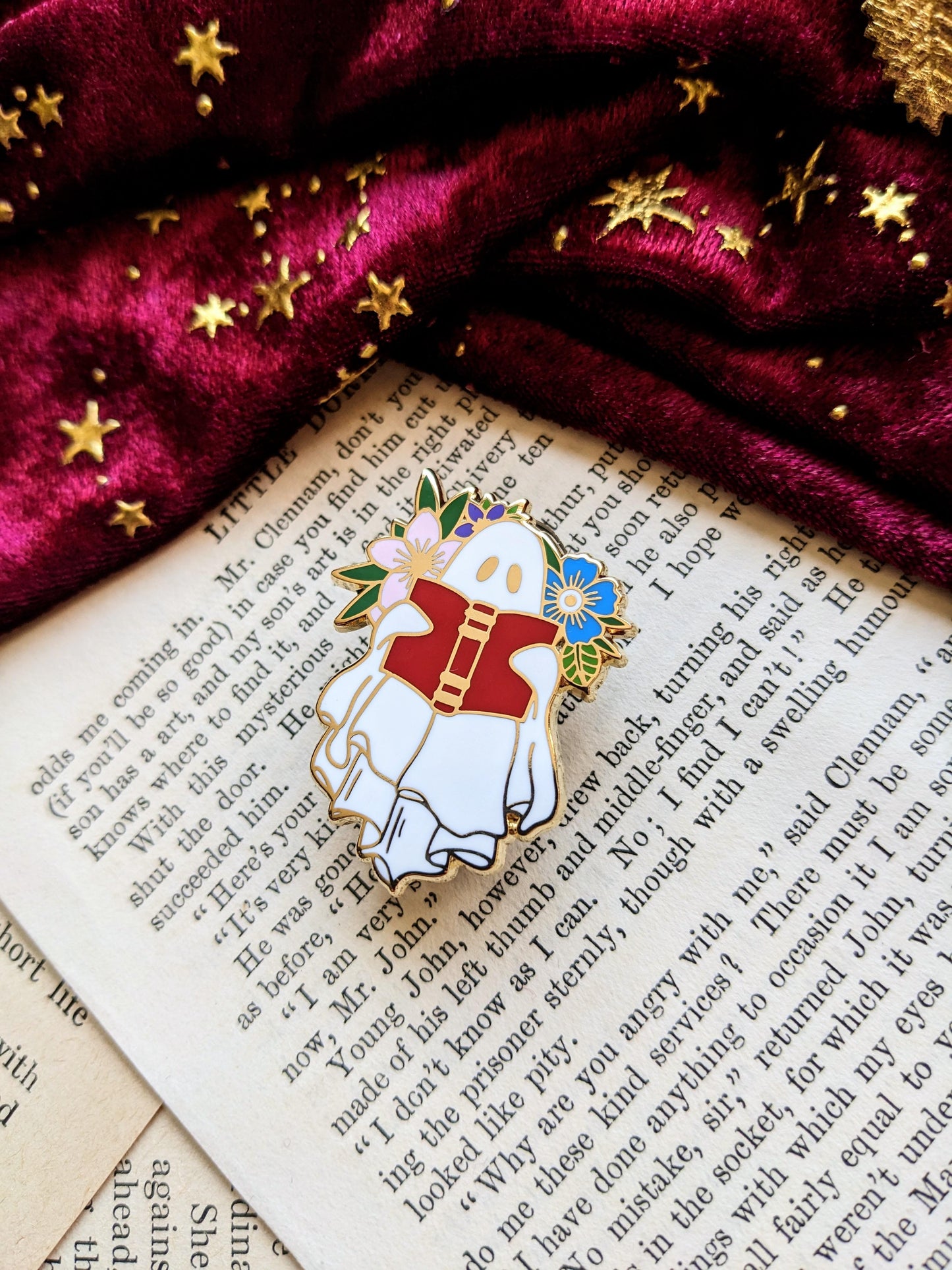 Reading Ghost hard Enamel pin