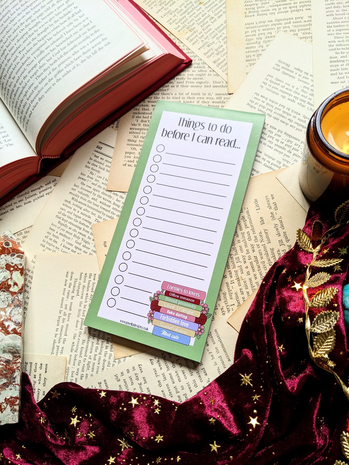 Romance Tropes - Things to do before I can read Notepad