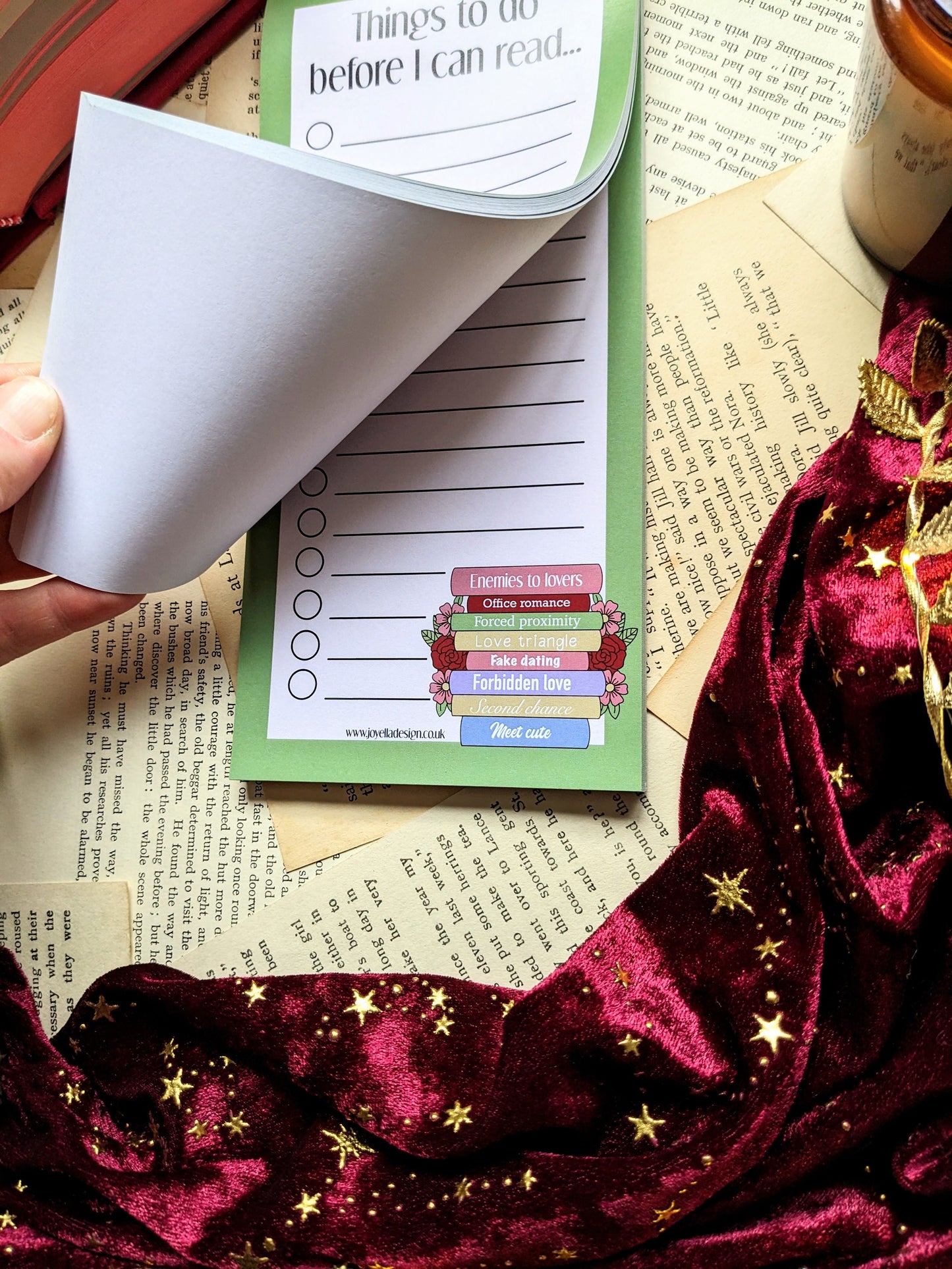 Romance Tropes - Things to do before I can read Notepad