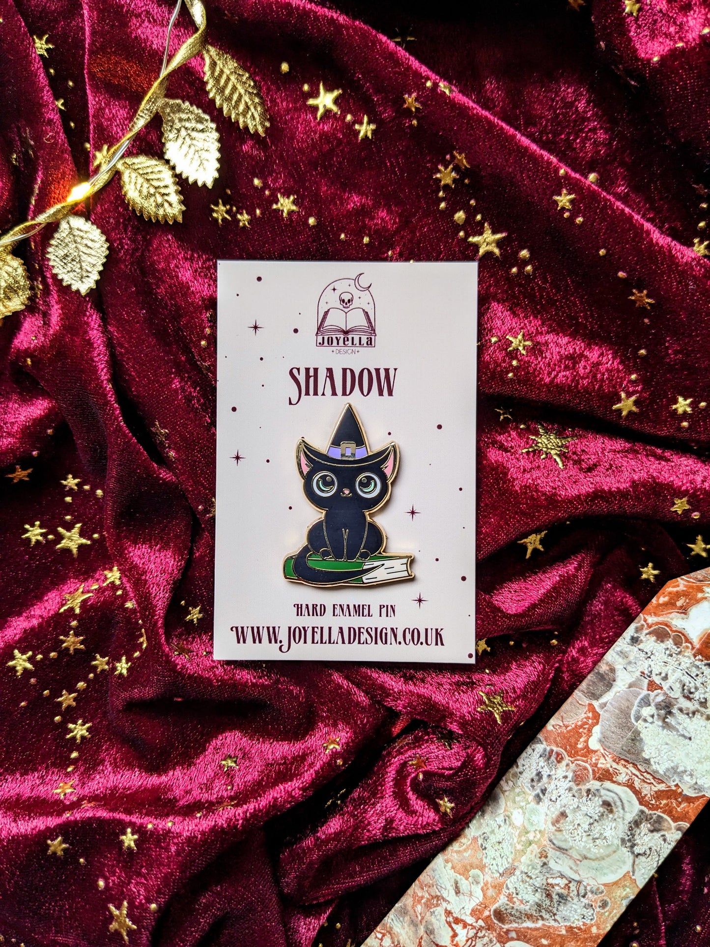 Shadow the Cat hard enamel pin