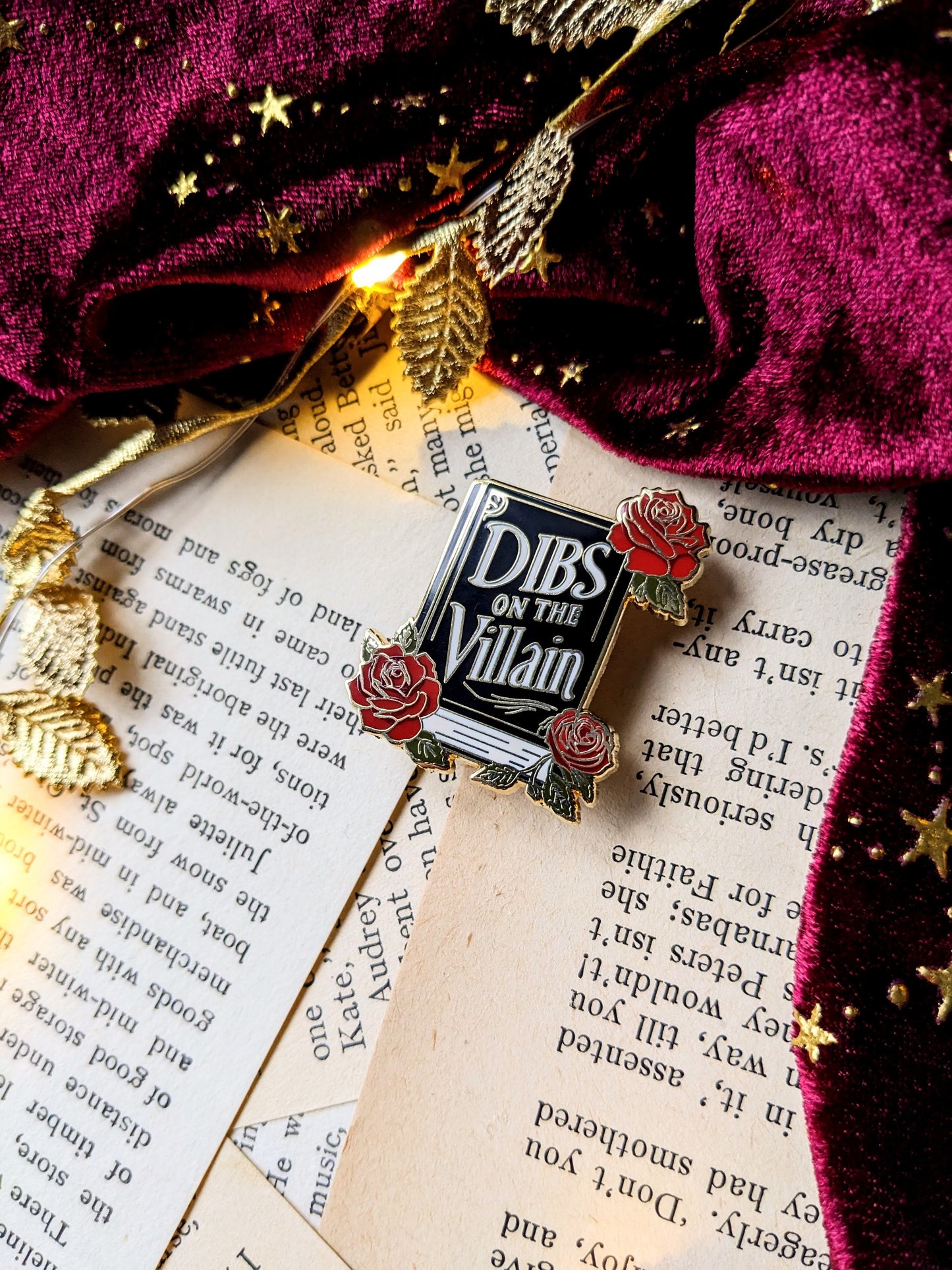 Dibs on the Villain hard enamel pin