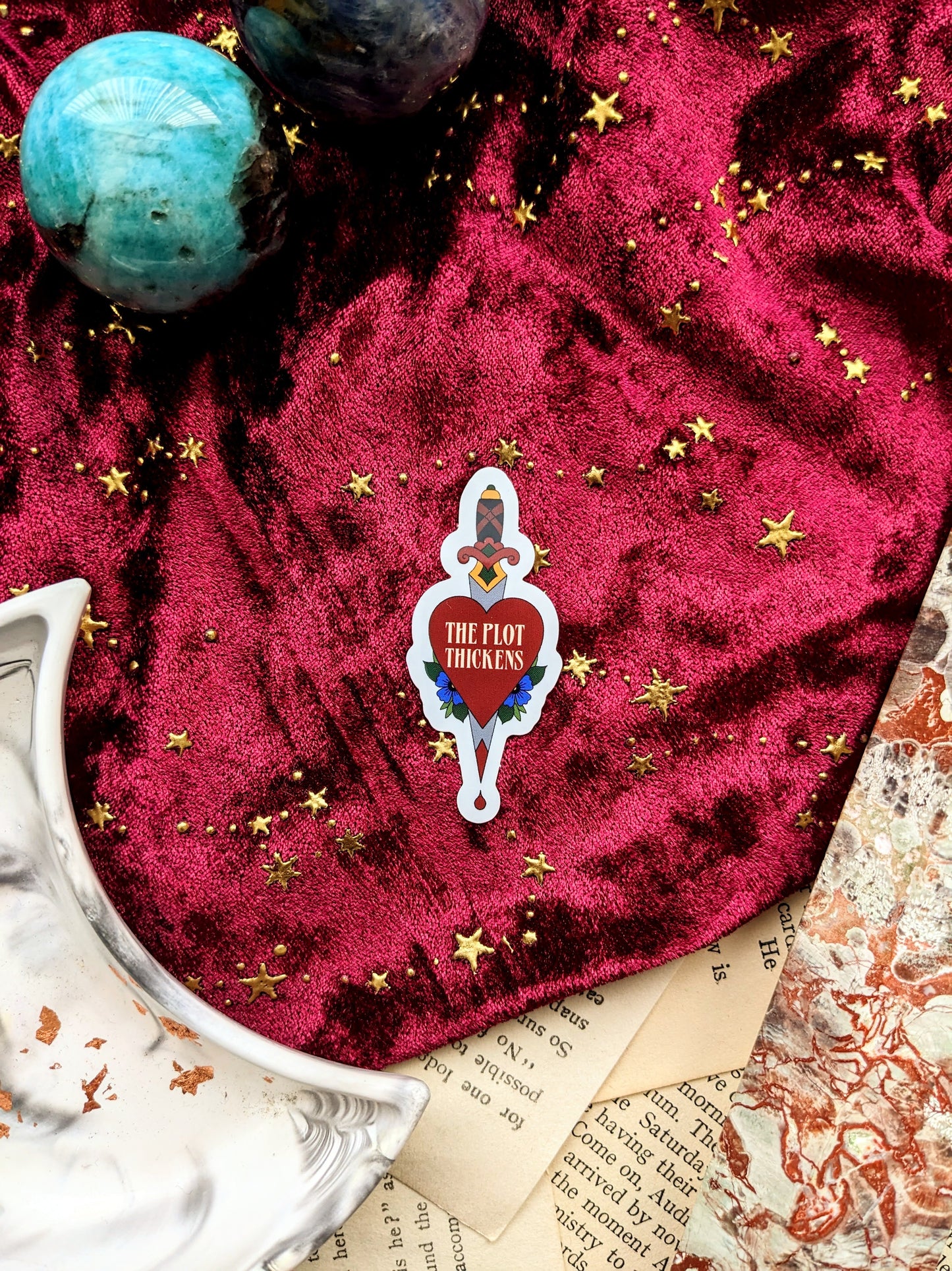 The Plot Thickens Clear Vinyl sticker