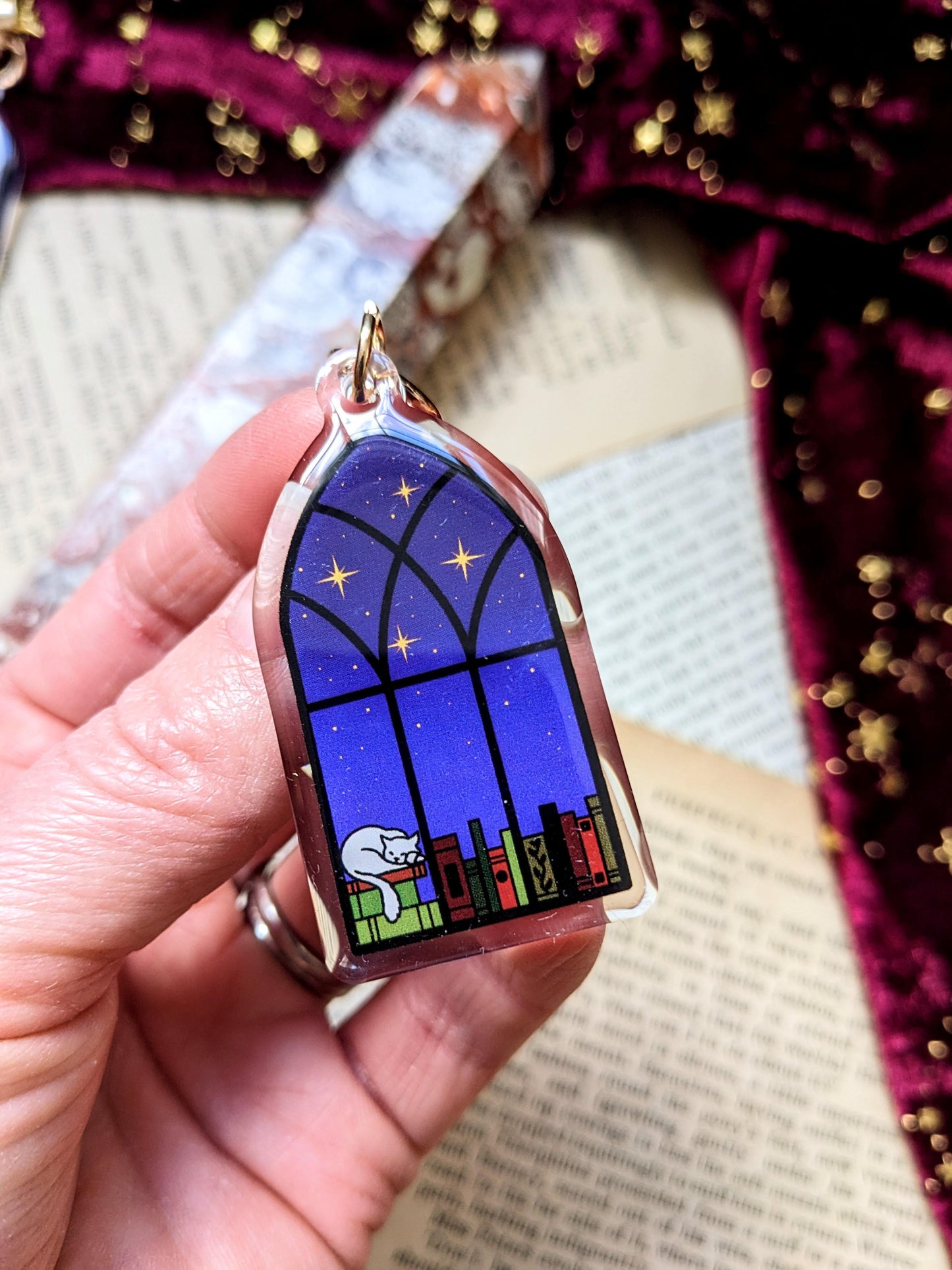 Library Window Acrylic Key-ring