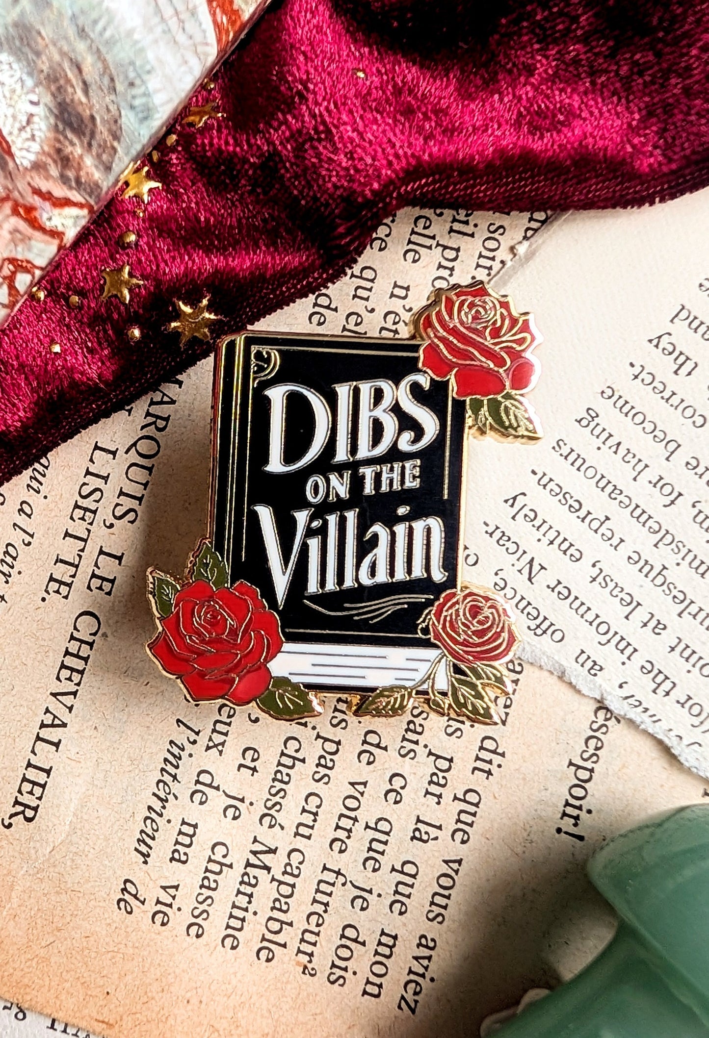 Dibs on the Villain hard enamel pin