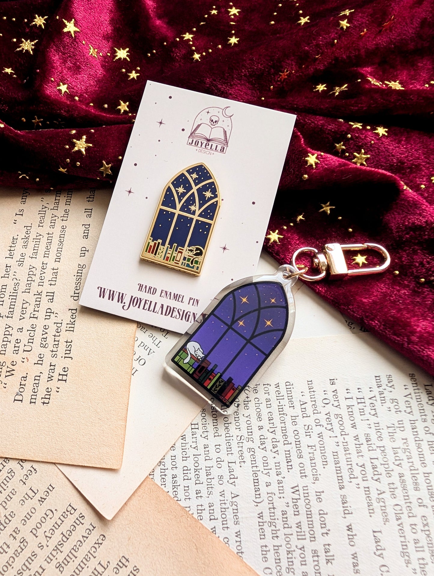 Library Window Acrylic Key-ring
