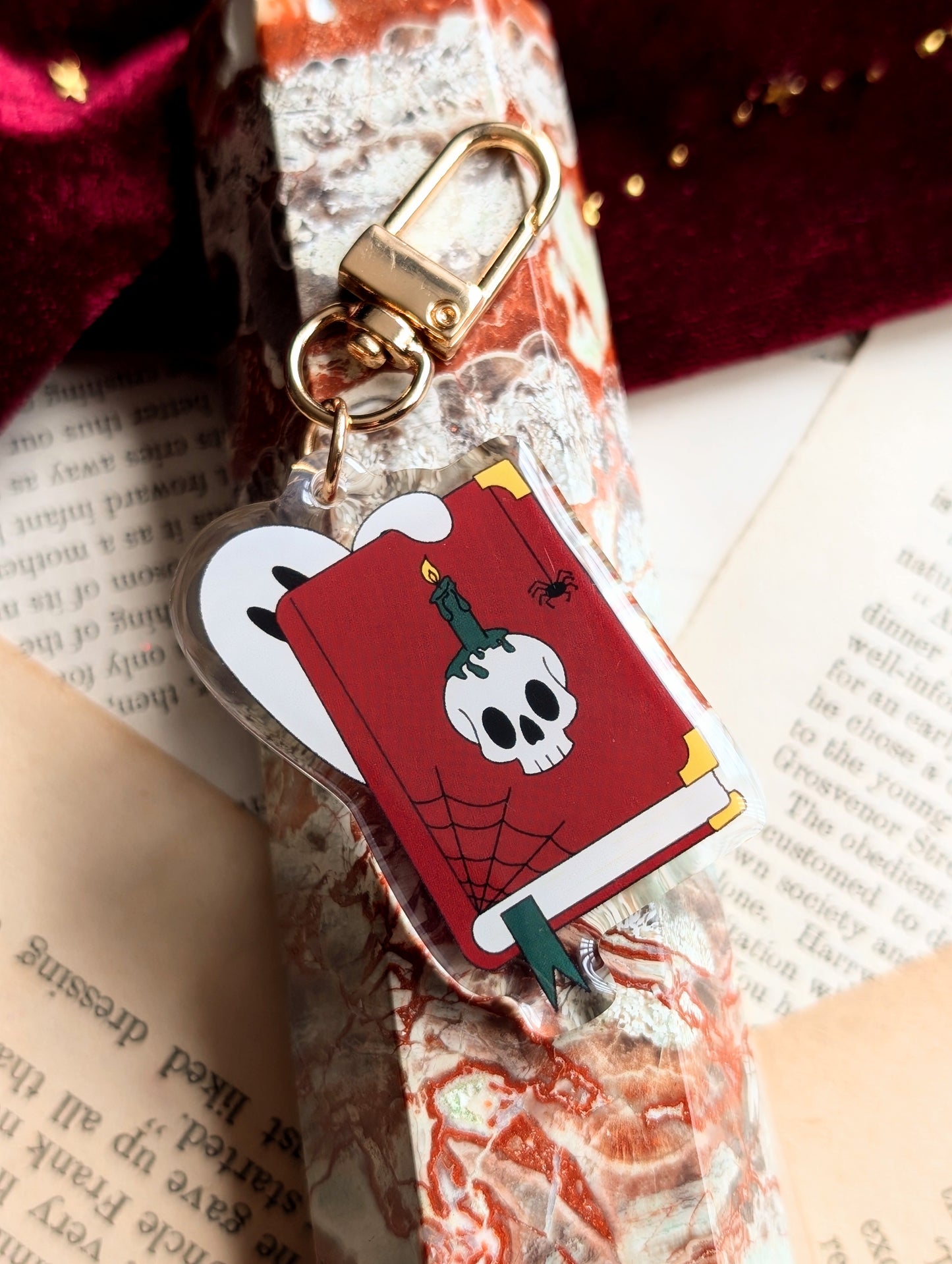 Ghost Book Acrylic Key-ring