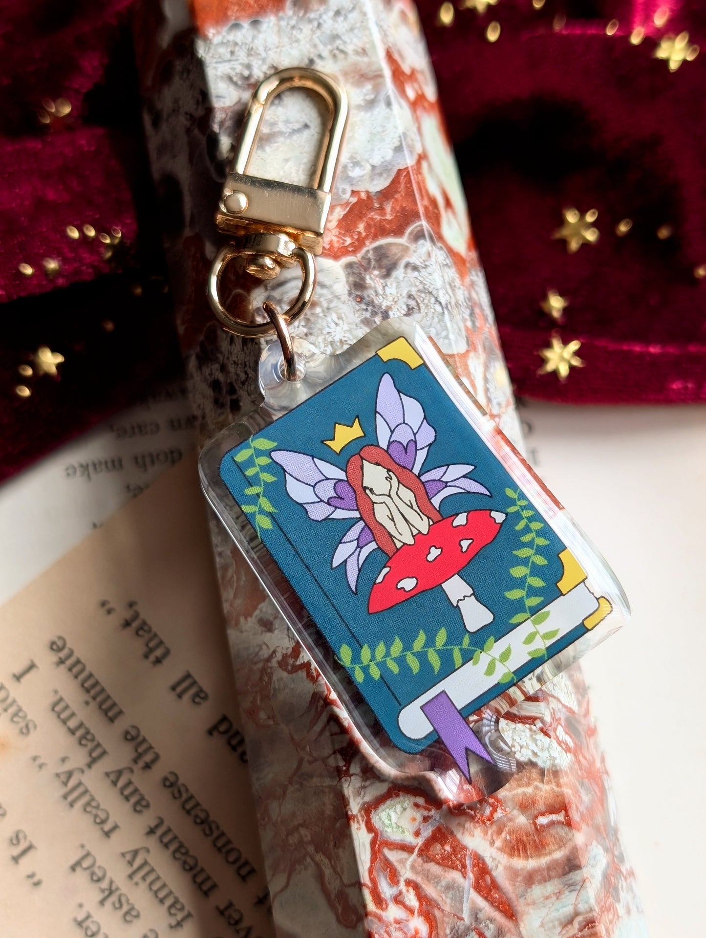Fairy Book Acrylic Key-ring