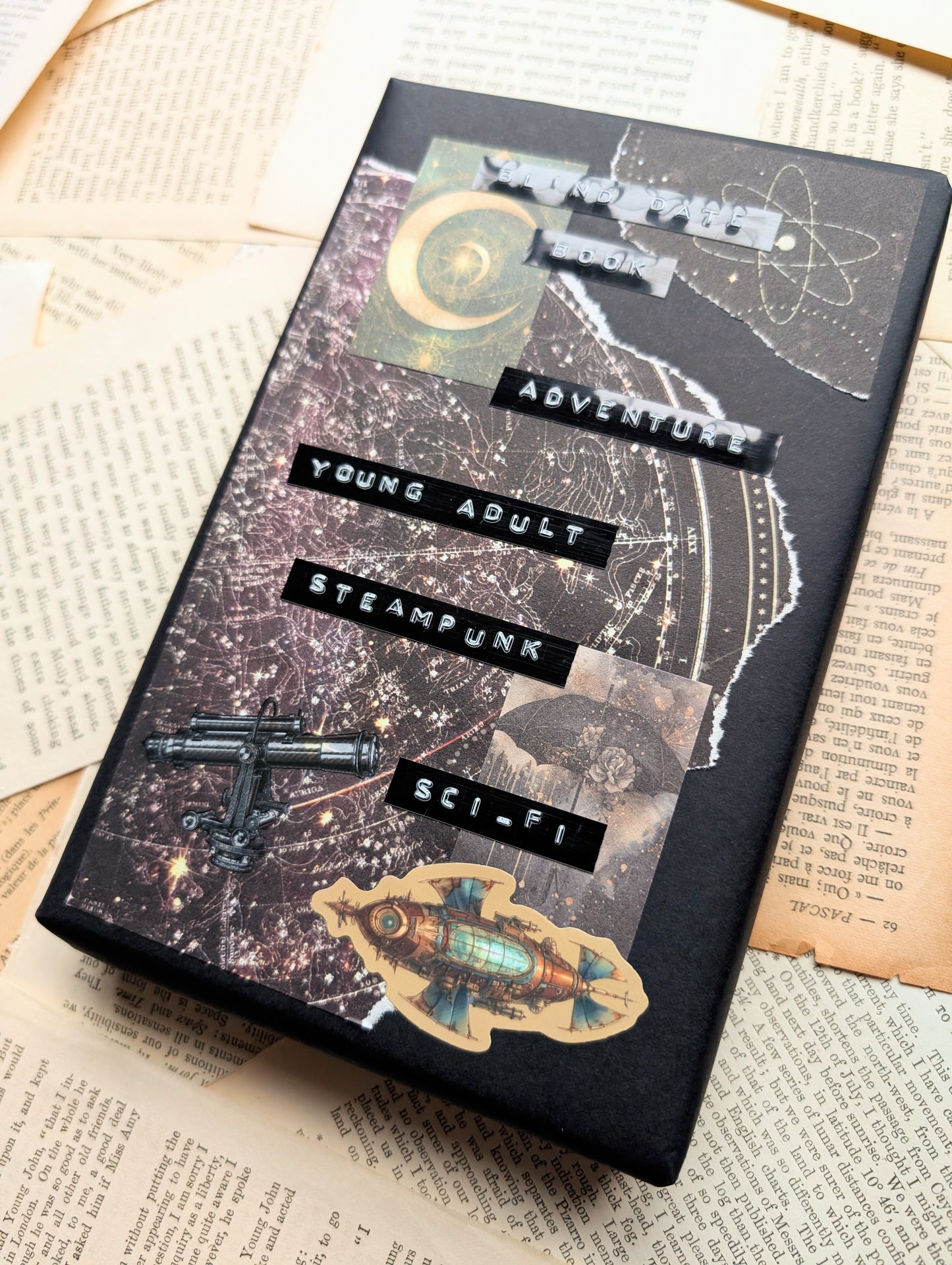 Blind Date Book- Steampunk Sci-fi vibes