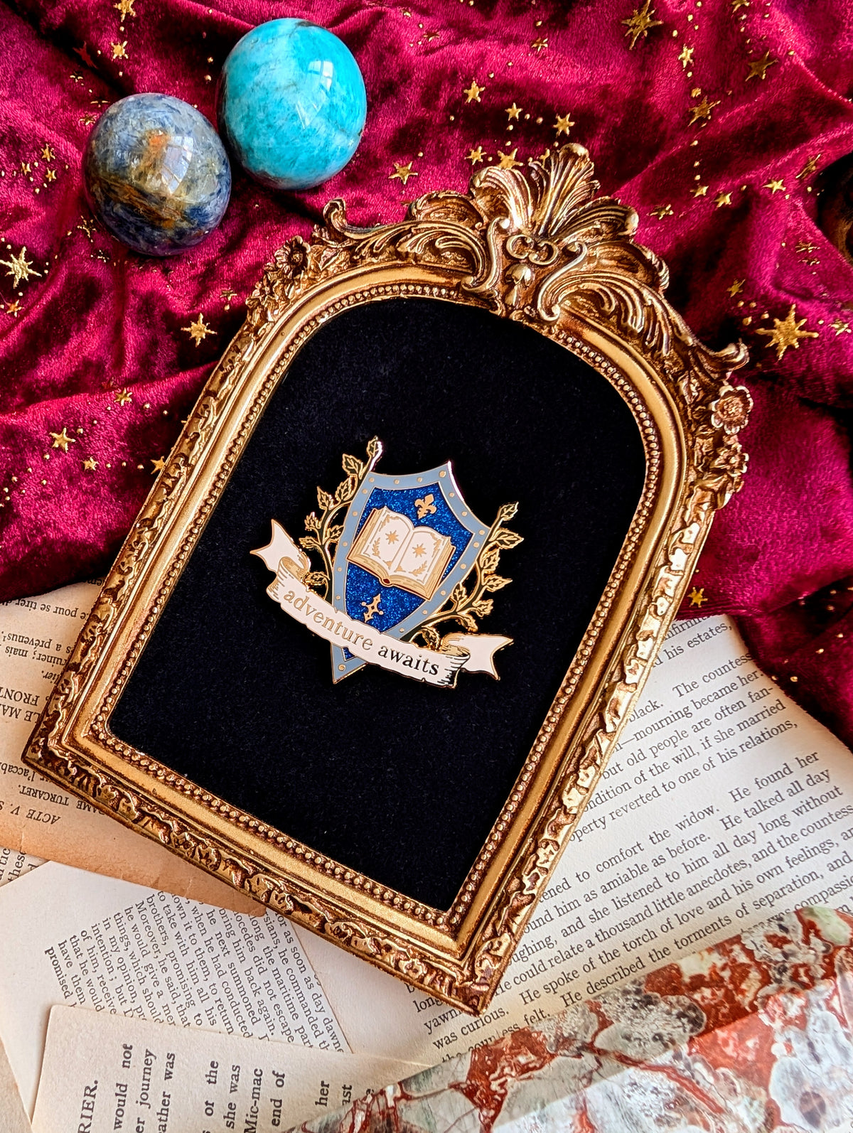 Adventure Awaits enamel pin