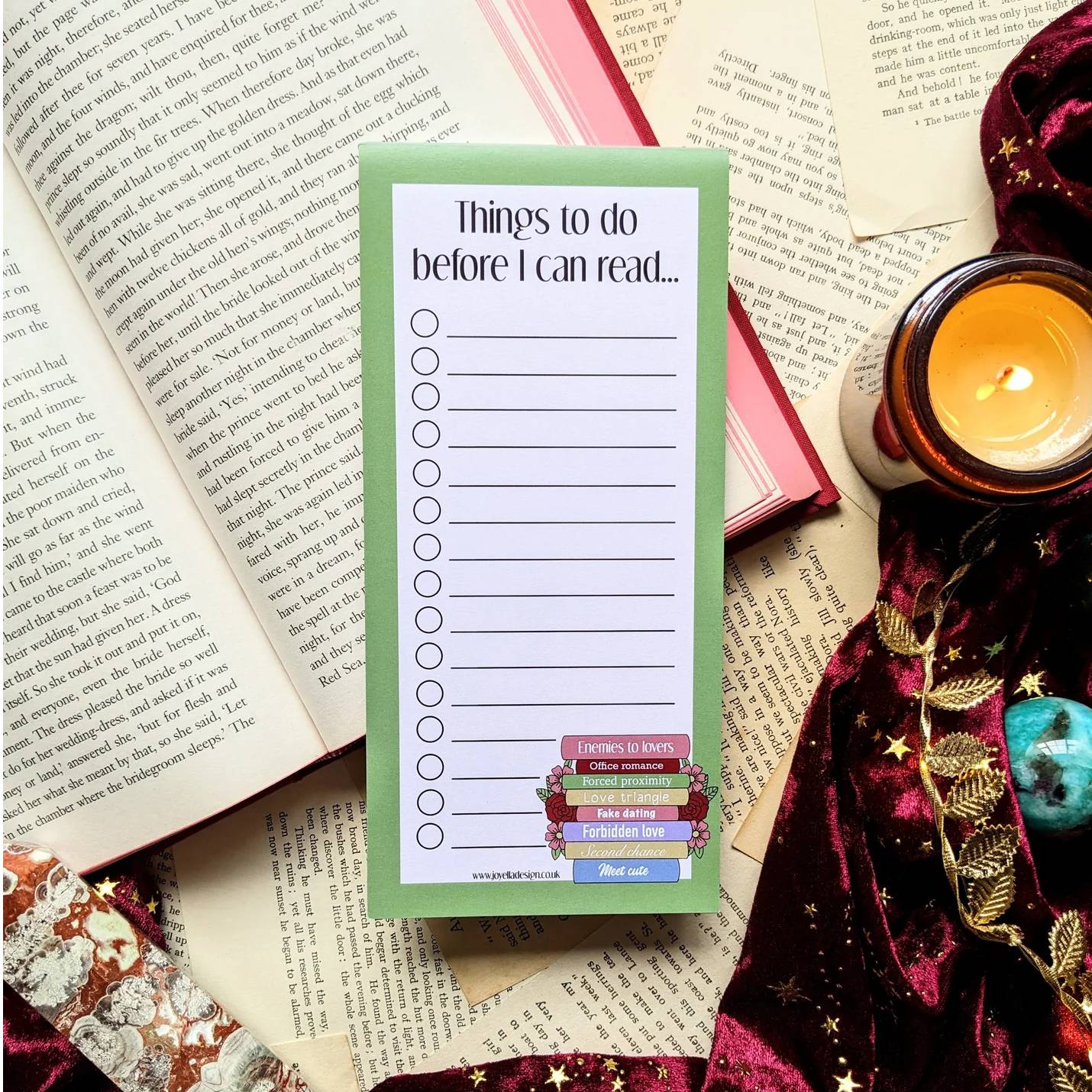 Romance Tropes - Things to do before I can read Notepad