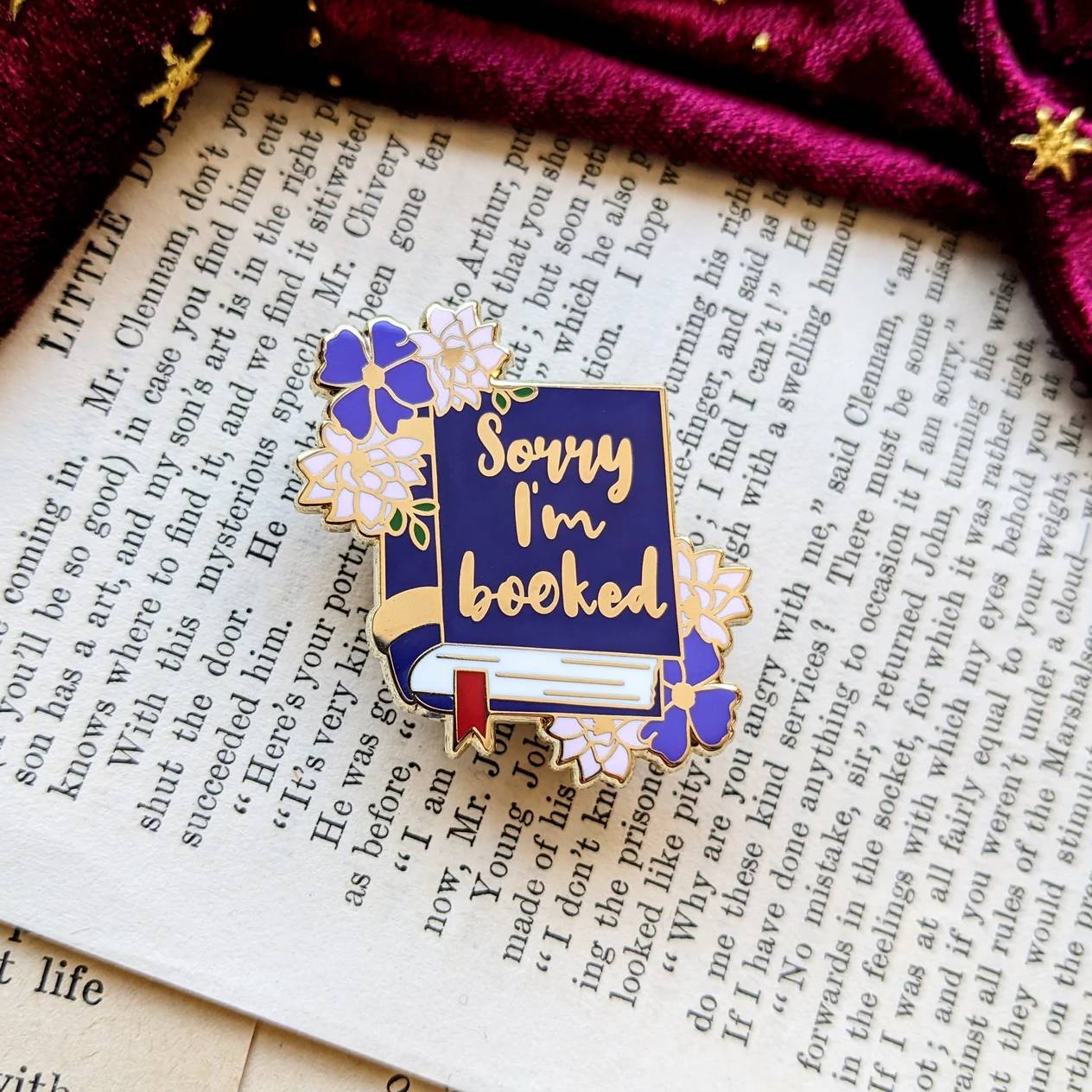 Sorry I'm booked hard Enamel pin