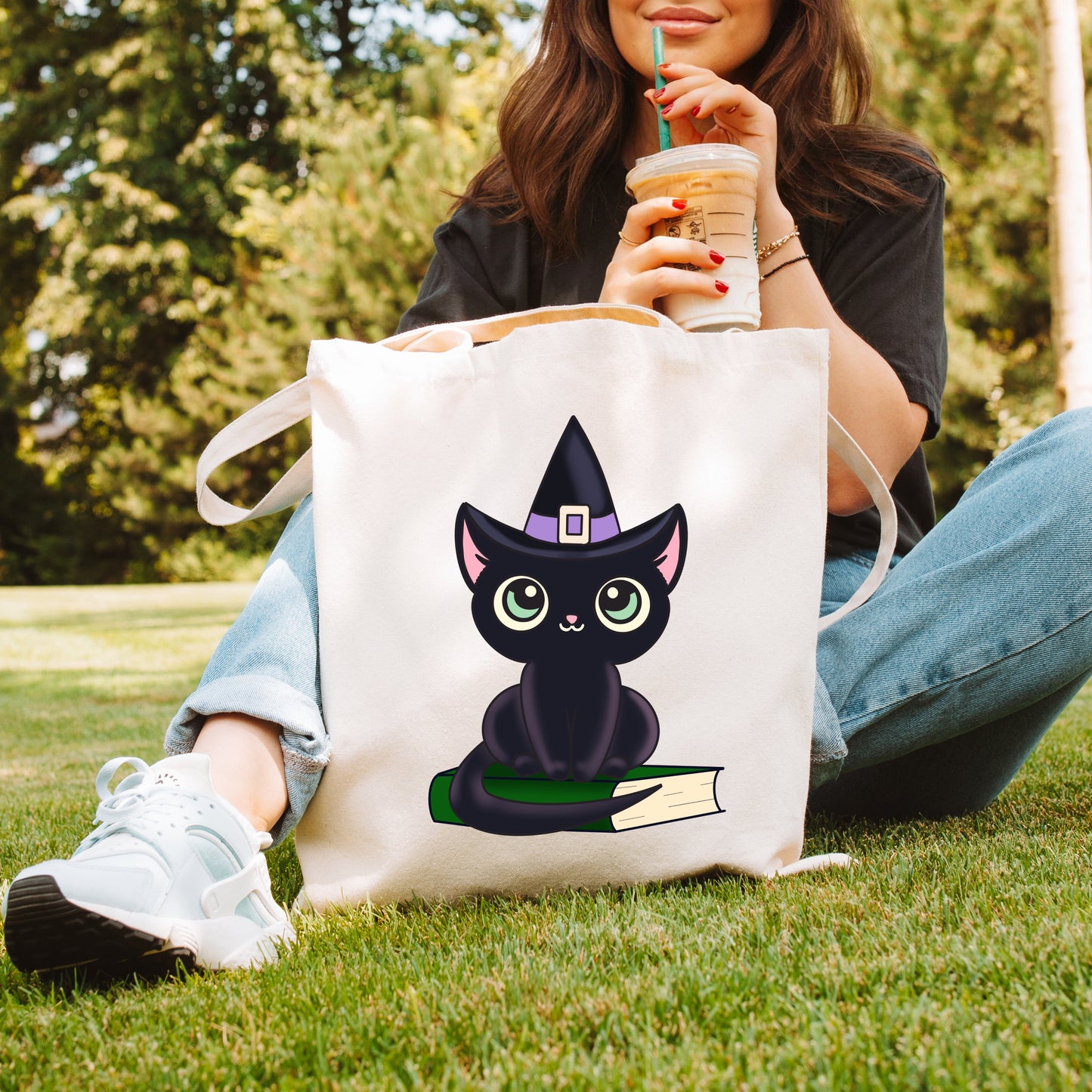 Shadow the Cat Canvas Tote Bag