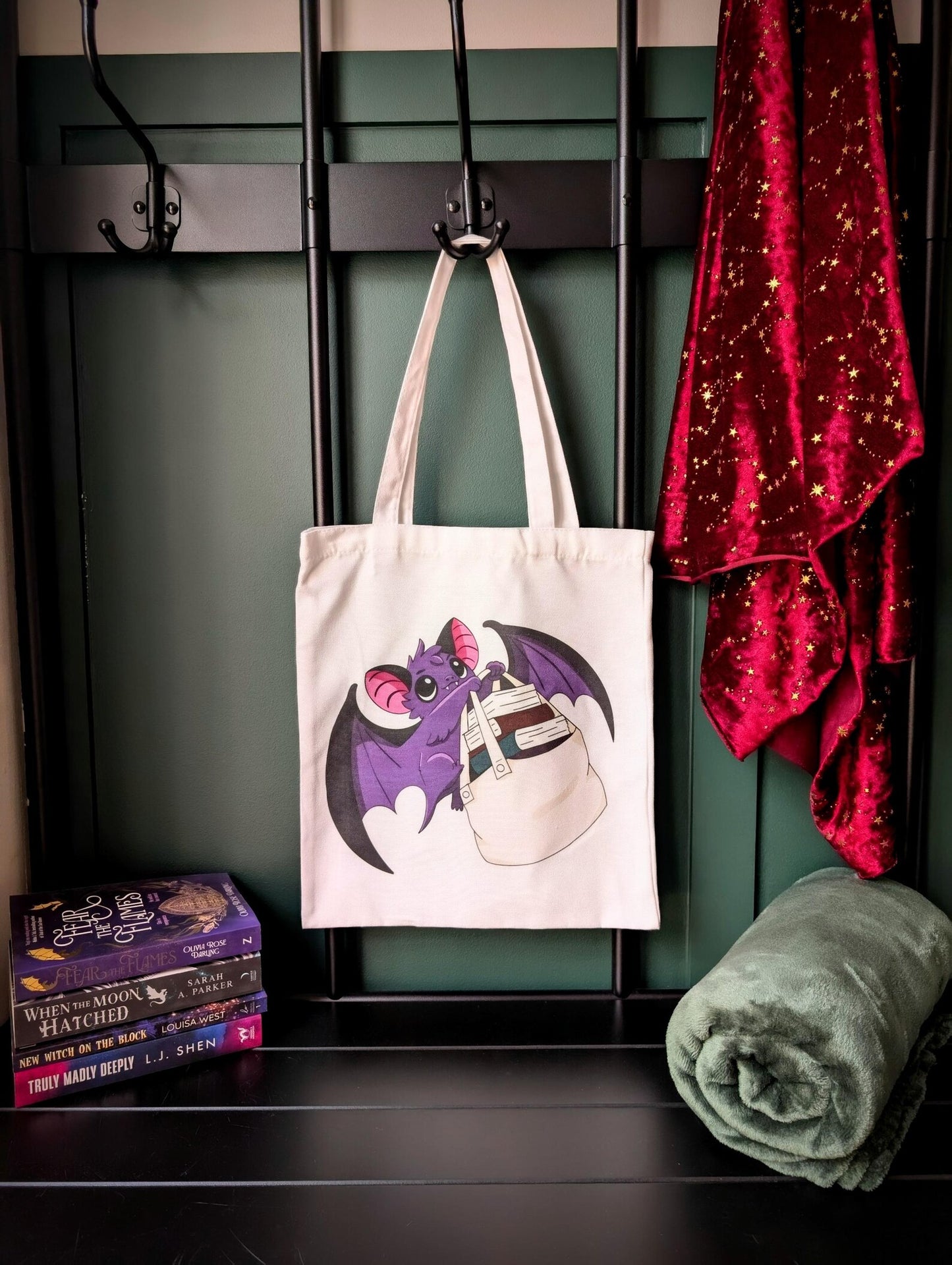 Dawn the Bat Canvas Tote Bag