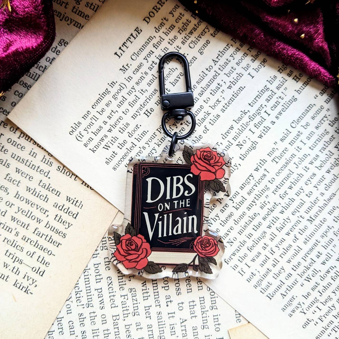 Dibs on the Villain Acrylic Key-ring