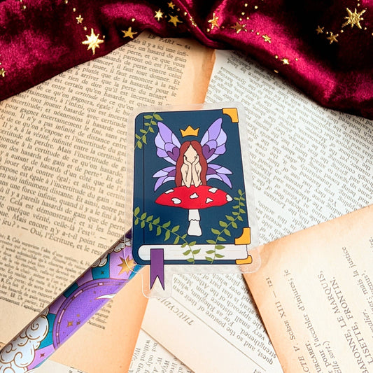 Fairy book Clear Vinyl sticker