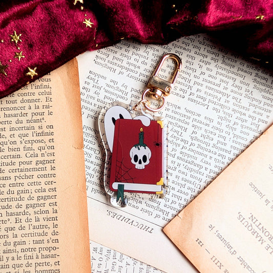 Ghost Book Acrylic Key-ring