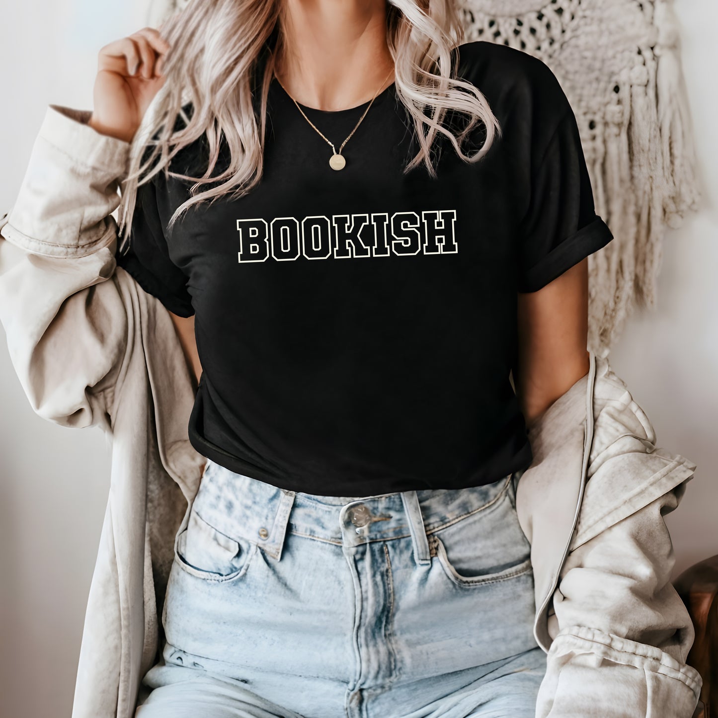 Bookish Heavyweight Unisex Crewneck T-shirt