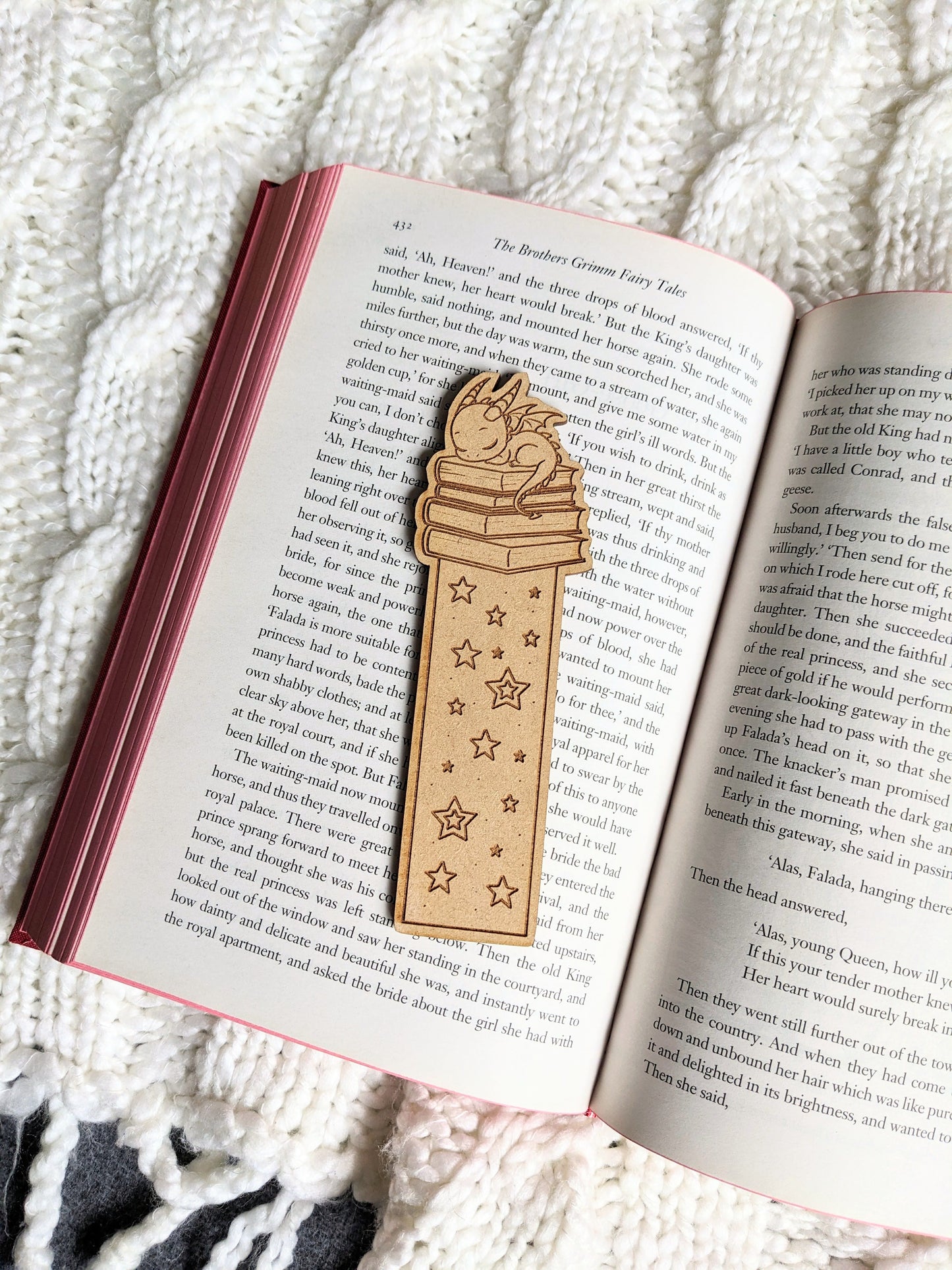 Blaze the Dragon- Wooden bookmark