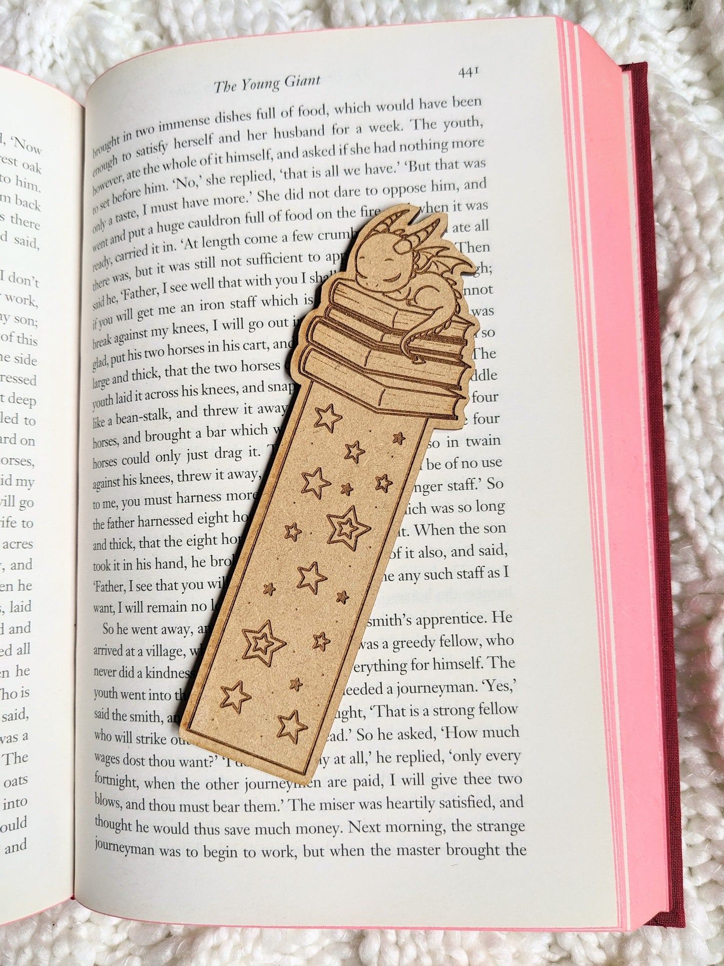 Blaze the Dragon- Wooden bookmark