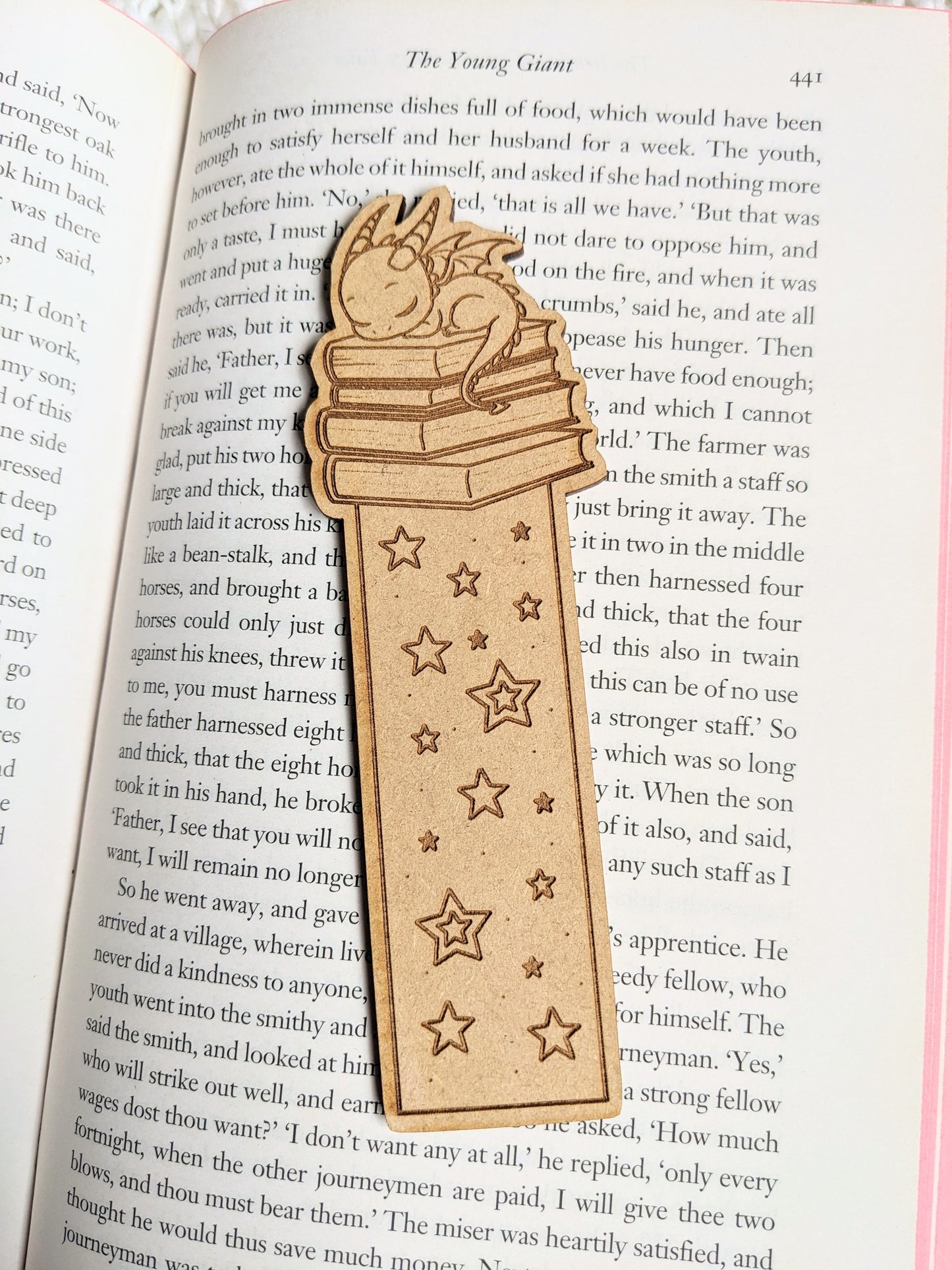 Blaze the Dragon- Wooden bookmark