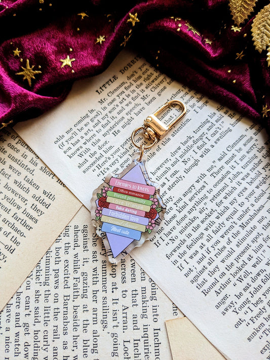 Romance Tropes Acrylic Key-ring