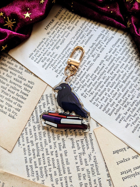 Poe the Raven Acrylic Key-ring