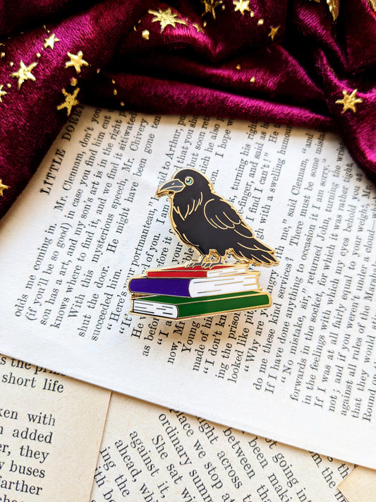 Poe the Raven hard enamel pin