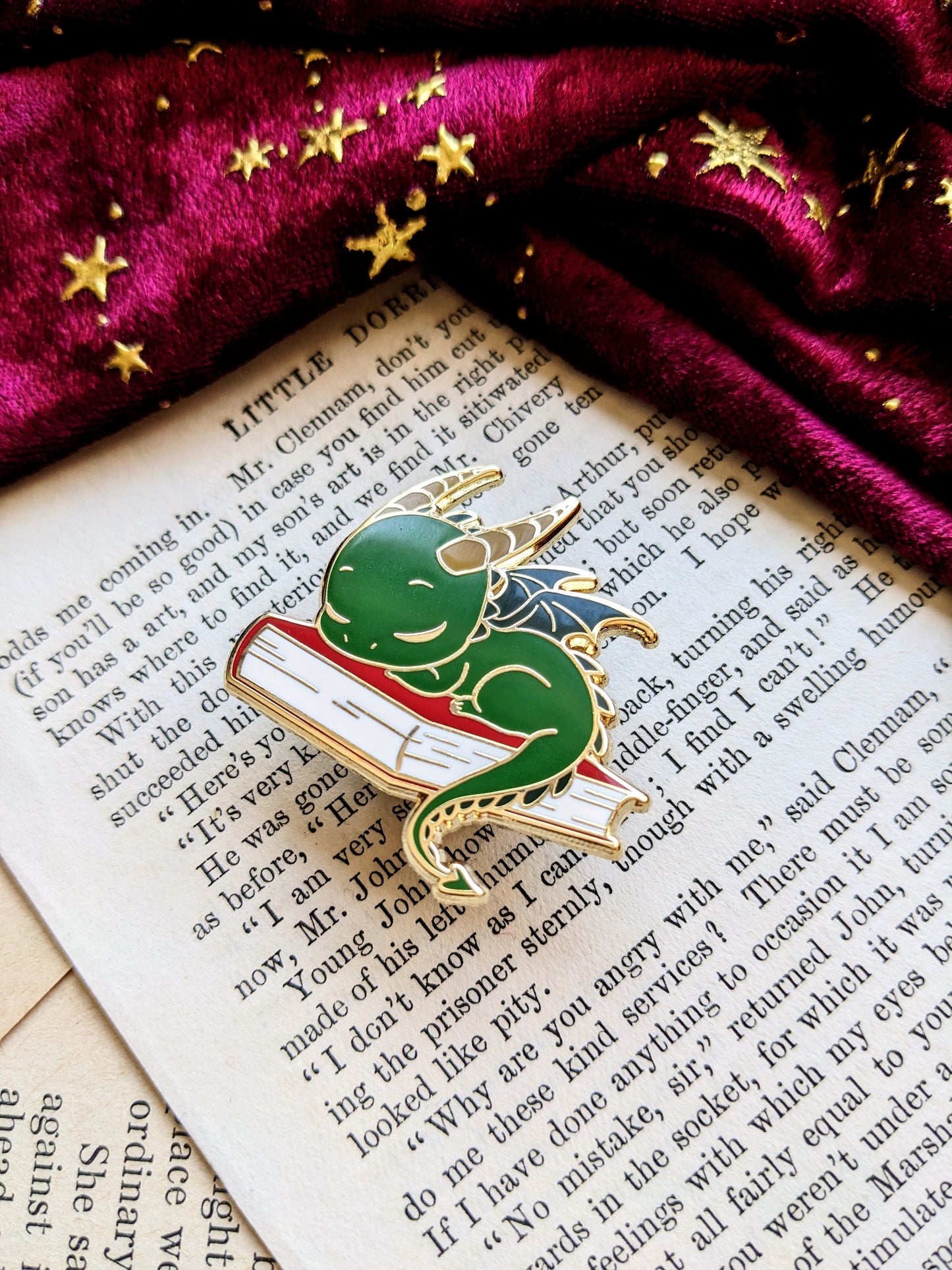 Blaze the Dragon hard enamel pin