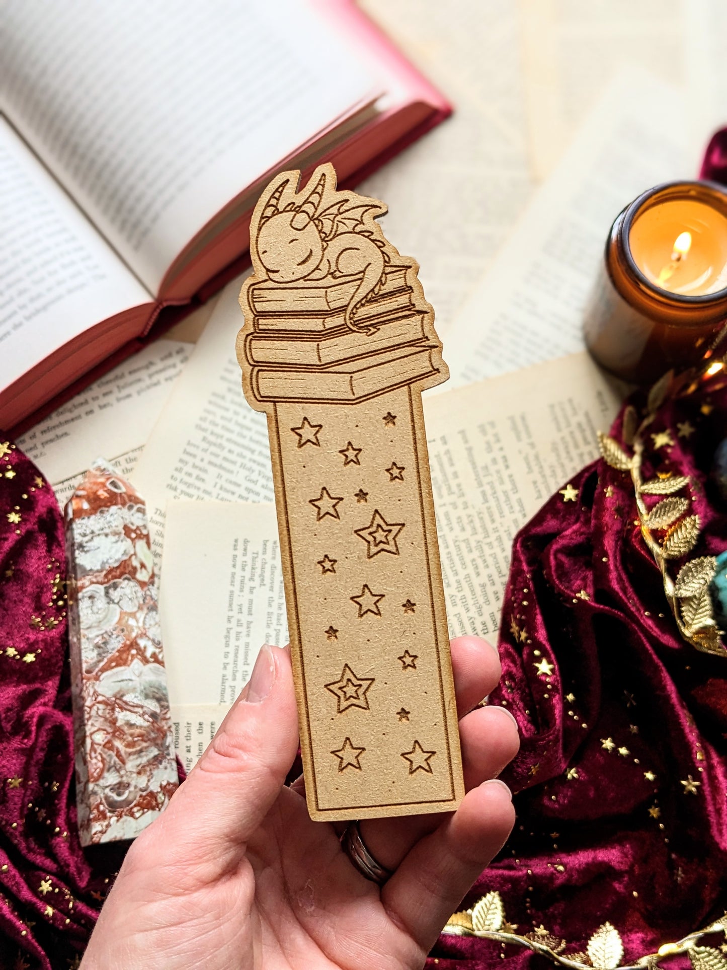 Blaze the Dragon- Wooden bookmark