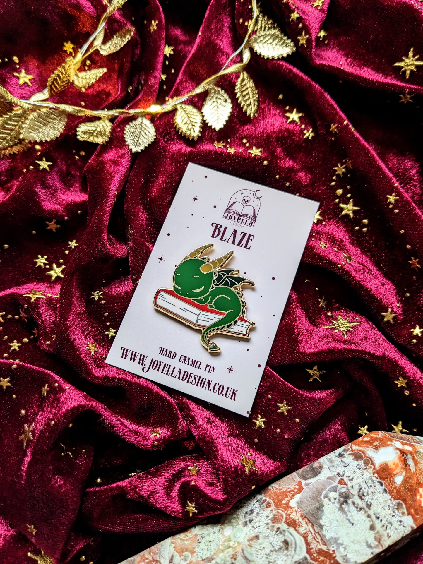 Blaze the Dragon hard enamel pin