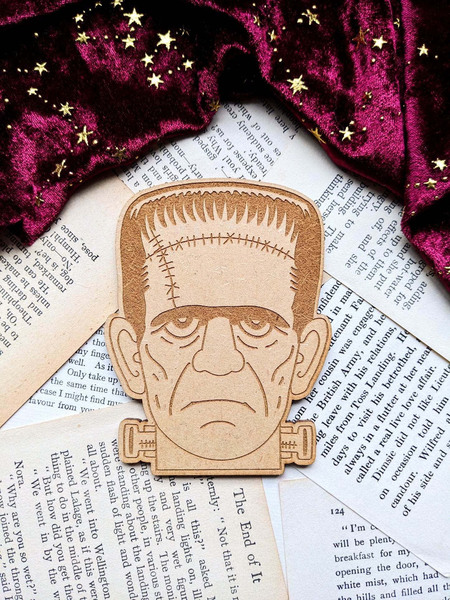 Frankenstein - Wooden bookmark