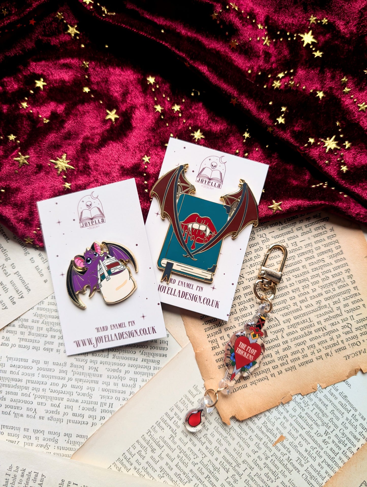 Vampire Book Lover Gift Set | Romantasy Blind Date Book Box | Gothic Self Care Reading Kit